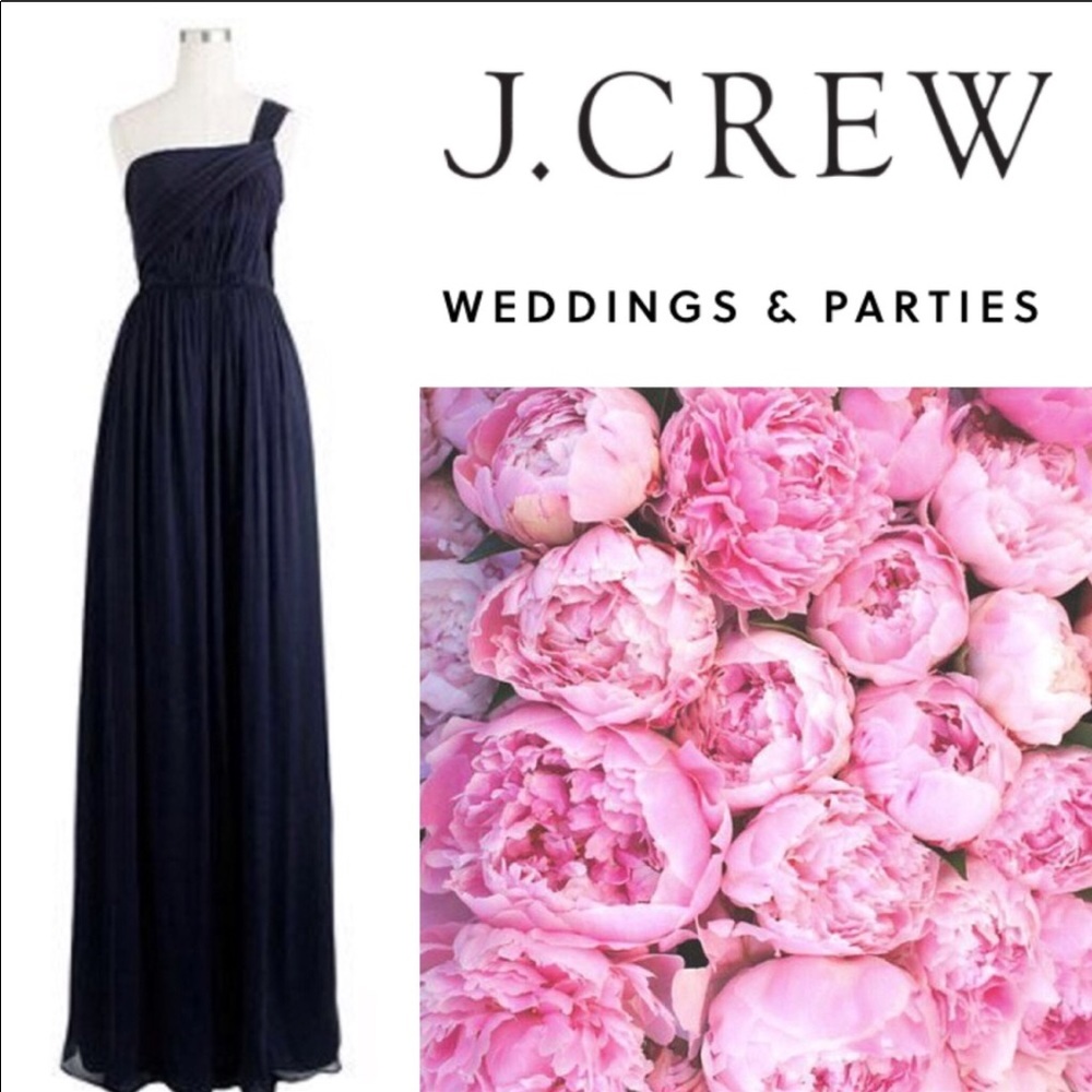❤️ J.Crew Lucienne One Shoulder Long Dress ❤️